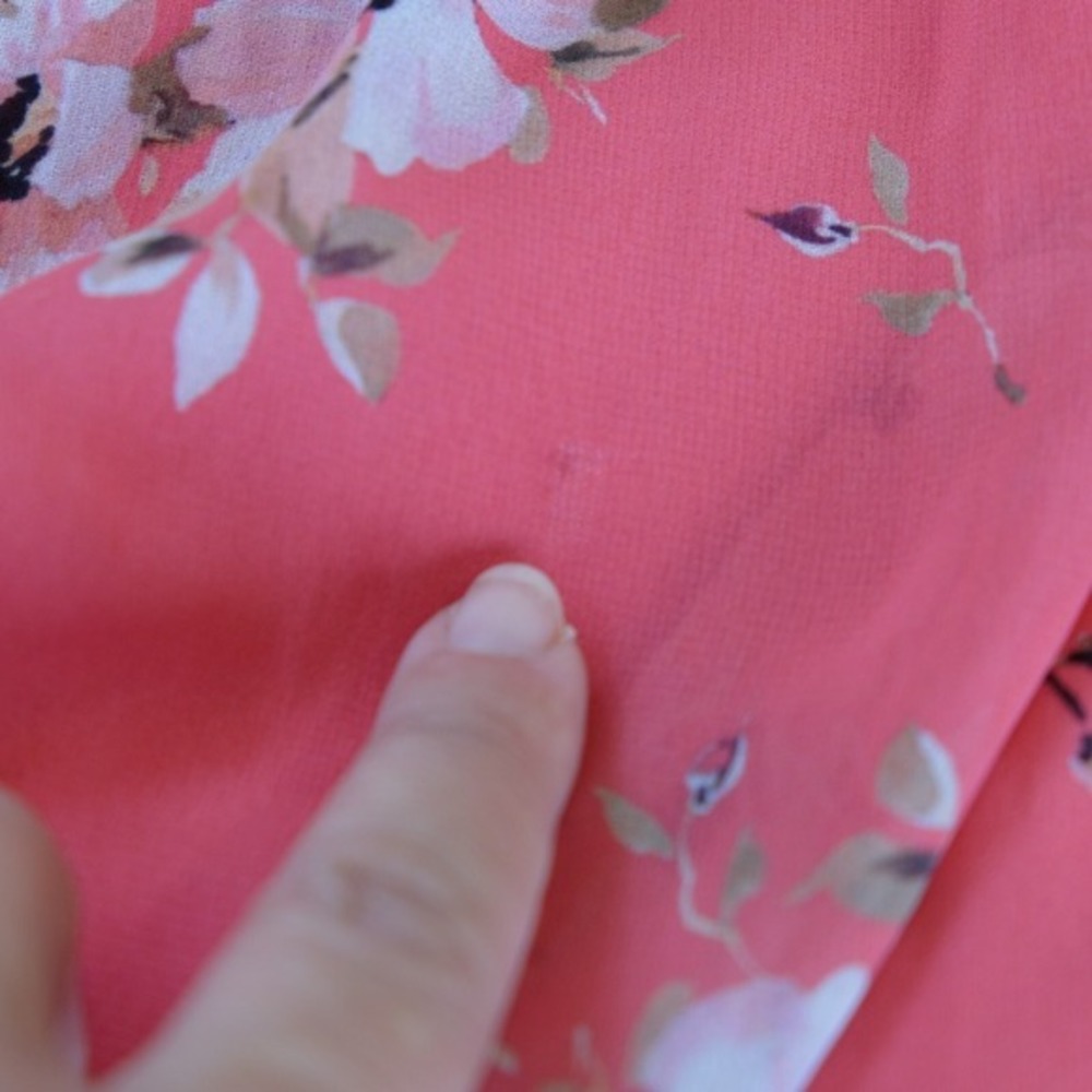 Monique‎ Lhuillier Dress Sz 4 Maxi One Shoulder Boho Floral Summer Wedding Guest - Picture 6 of 9